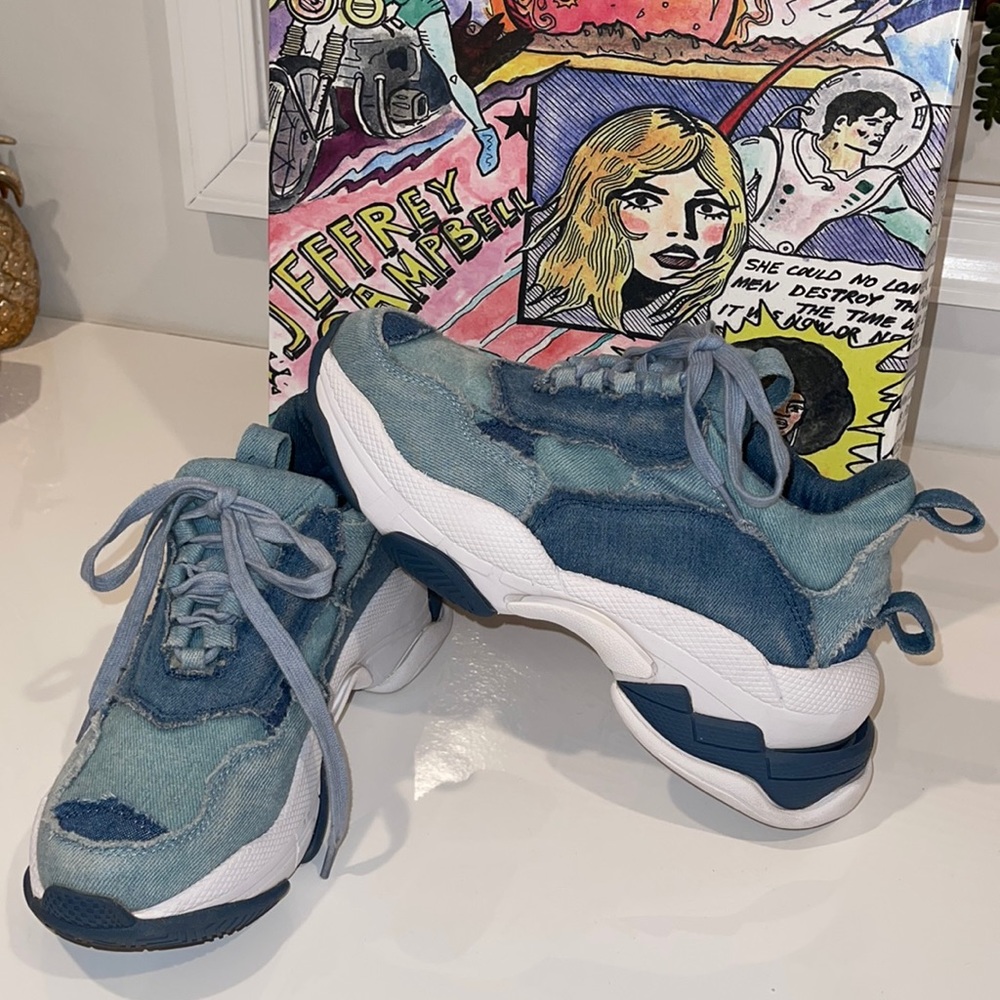 Jeffrey Campbell chunky denim sneaker